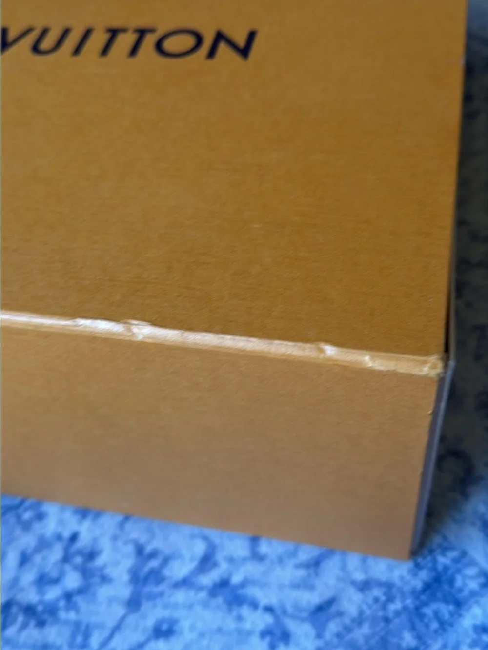 Louis Vuitton Orange and White Gift Box storage LV